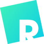Rechtwinklig Icon. Der Buchstabe "R" auf einem leicht rotierten Quadrat.